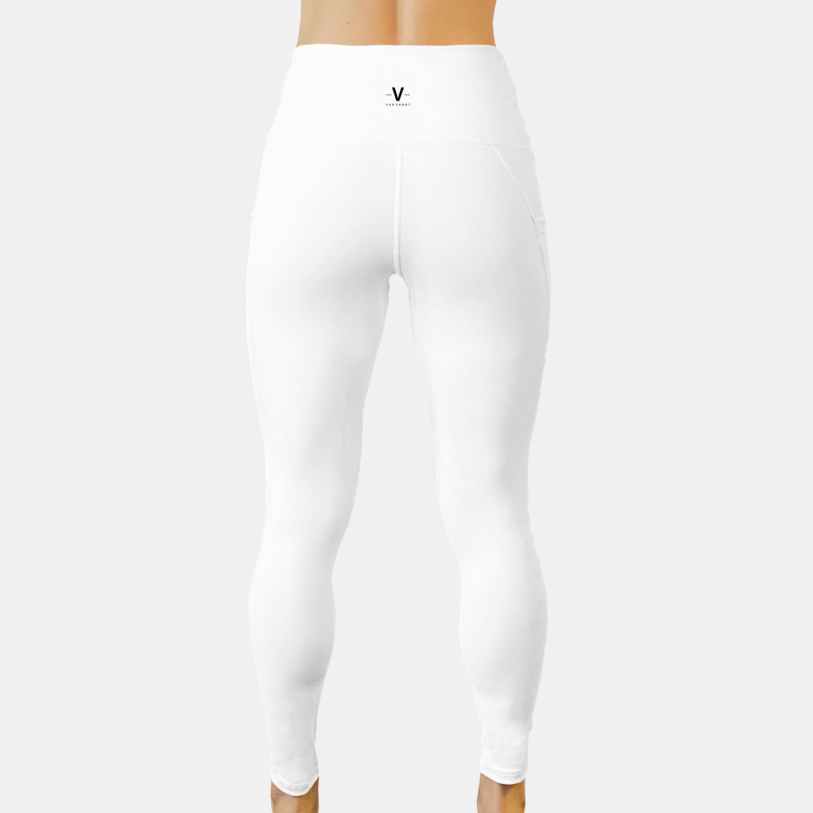 Van Zandt High Rise Leggings White - VAN ZANDT APPAREL